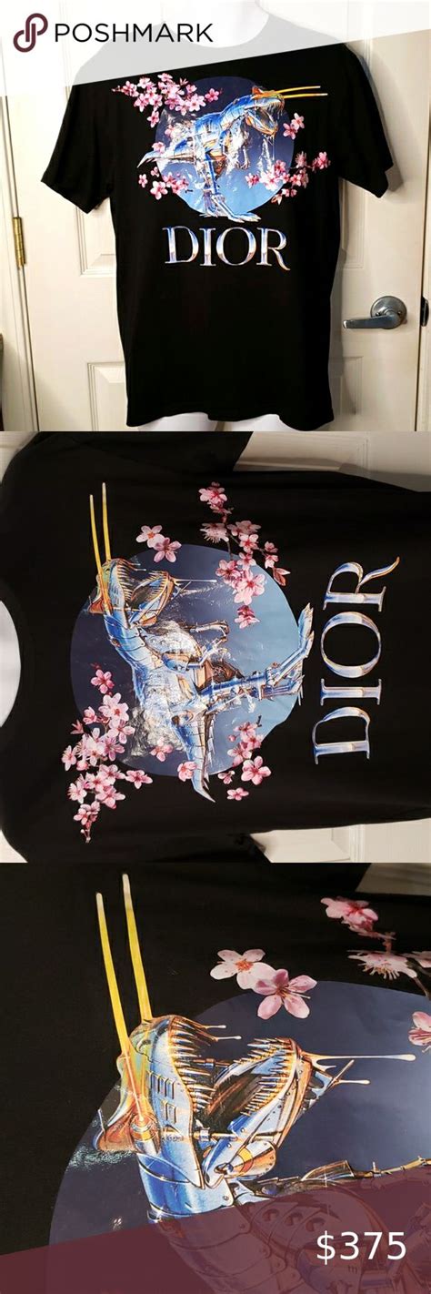 dior men dinosaur|sorayama rex cherry blossom shirt.